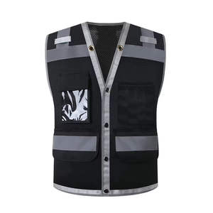 เสื้อกั๊กนิรภัยสั่งทำพิเศษ ไซส์ใหญ่ คุณภาพสูง ผลิตจากโพลีเอสเตอร์ 100% ทนทาน สะท้อนแสง ชุดทำงาน แบรนด์สั่งทำได้ 男女兼用 - Product Image 2