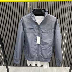 Chaqueta de Plumón Blanca Informal con Cierre para Hombre, Manga Larga, Ligera, Transpirable, Ropa de Abrigo, Moda Urbana - Product Image 1