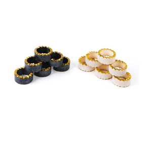 Porte-rond de serviette en résine Célébration de Noël Service de dîner Porte-serviettes Forme arrondie Vente chaude - Product Image 5