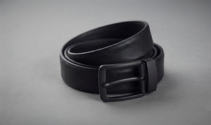 C Men Hot Selling Black Full Grain Cow Hide Casual Eco-Friendly Belt Box <b>Frame</b> Buckle Custom Adjustable Length Wholesale - Product Image 3