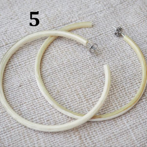 Pendientes de Cuerno de Búfalo para Niñas, Pendientes de Cuerno Natural para Mujer, Joyería de Cuerno de Alta Calidad - Product Image 1