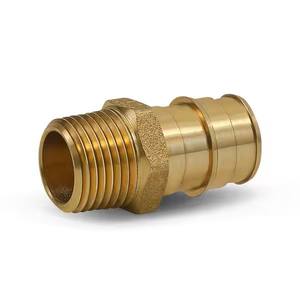 Adaptateur de pressage sans plomb LF Brass Pro Press PEX (AOL1807) compatible avec les outils sans plomb, raccord de pressage à faible rigidité, expédition immédiate - Product Image 4