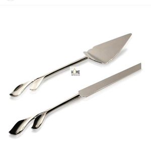 Couverts de luxe décoratifs en acier inoxydable et laiton, couverts fantaisie en métal de styliste, vaisselle de service, grands couverts personnalisés - Product Image 1