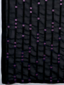 Trendmalls Saree à broderie en georgette pour femmes avec chemisier non cousu pour les mariages d'été/d'hiver (K1050-Black) - Product Image 6