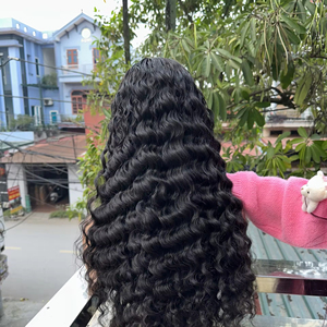 TOP vente chaude 30 pouces extensions de cheveux humains bruts Transparent HD dentelle frontale et vague profonde 13x6 perruque de dentelle pour les femmes noires - Product Image 1