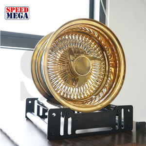 Jantes en alliage forgé 20x8 22x8 20 22 24 pouces, entièrement dorées, 100 150 rayons, chromées, 4 5 6 trous, jantes à rayons inversés dorées - Product Image 1