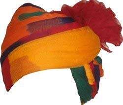 Rajasthani Cotton Jodhpuri Pachrangi Lehriya Safa Turban Meilleur pour le désherbage, l'anniversaire et la fête Holi Supply (Multicolore) - Product Image 3