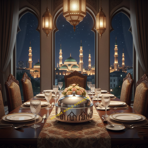 Olla Caliente de Acero Inoxidable Dorado de Lujo con Diseño de Mezquita, Recipiente Premium para Servir Comida Islámica, Aislado, Antiadherente, Duradero, Calentador de Comida para Ramadán - Product Image 6