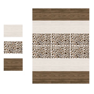 Azulejos de pared esmaltados de diseño de templo de color blanco de cerámica 30x45cm - Product Image 5