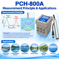 Sensor Klorofil Air Tawar PCH 800A UNI20 Transmitter RS485 Set Lengkap Penganalisis Klorofil Online Rentang 0-500ug/L SUS316L