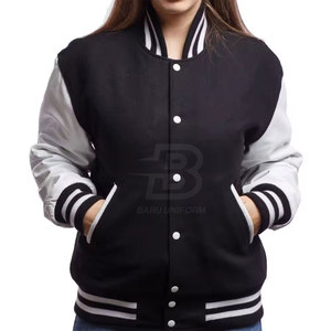 Chaqueta con letras al mejor precio, chaqueta con letras de manga larga, Impresión de logotipo personalizado, chaqueta con letras de nuevo diseño - Product Image 6