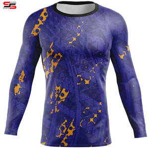 Mma Rash Guard Tops Rashguard Rash Guard Custom <b>Compression</b> <b>Shirts</b> for Men <b>Compression</b> <b>Long</b> <b>Sleeve</b> <b>Compression</b> <b>Shirt</b> Rash Guard - Product Image 5