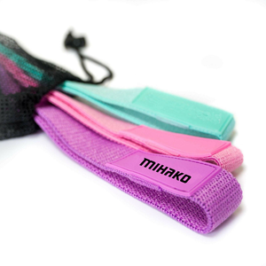 2024 Custom Logo Power Booty Fitness <b>Exercise</b> Loop Long Resistance Fabric Bands for Workout - Product Image 1