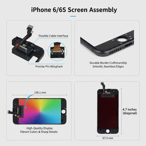 Remplacement pour écran LCD noir et <span class=keywords><strong>blanc</strong></span> pour <span class=keywords><strong>iPhone</strong></span> 6, écran <span class=keywords><strong>complet</strong></span> pour <span class=keywords><strong>iPhone</strong></span> 6, écran tactile original pour Apple <span class=keywords><strong>iPhone</strong></span> 6 <span class=keywords><strong>Plus</strong></span> - Product Image 5