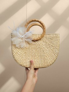 Sac en jacinthe d'eau écologique fait à la main en osier du Vietnam à un prix abordable - Product Image 2