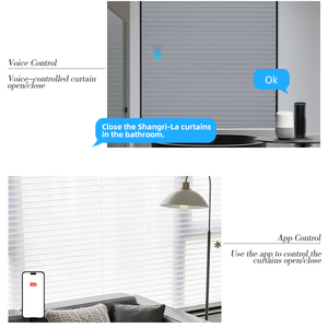 Stores Shangri-La motorisés modernes à trois couches en tissu alvéolé, protection UV, triple volet roulant pour bureaux et hôtels - Product Image 5