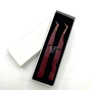 Pince à épiler professionnelle d'extension de cils à poignée en diamant avec logo personnalisé en acier inoxydable durable avec pointe pointue - Product Image 2