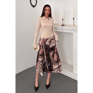 Robe Tulum Asymétrique Beige - Beige - Product Image 2