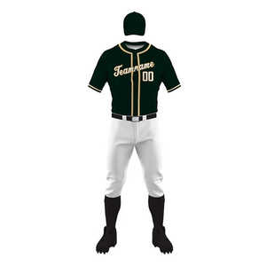 Uniforme de baseball de bonne qualité avec impression de logo et de design personnalisés, uniforme de baseball respirant et à séchage rapide - Product Image 2