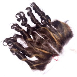 ชุด2025ผมมนุษย์สำหรับต่อผมมนุษย์สีออมเบรแบบช่อผมดิบเด้ง - Product Image 3