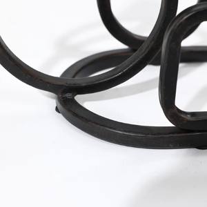 Black Metal Handmade <b>Taper</b> <b>Candle</b> Holder Modern Geometric Design Centerpiece Tabletop Sculpture Home Decoration <b>Candle</b> Stand - Product Image 4