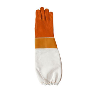 2025 meilleure qualité vente d'usine cuir respirant abeille Culture gants Durable longue manchette apiculture chèvre cuir gants - Product Image 6