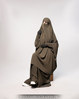 Abaya deux pièces modeste pour femmes adultes, grande taille, légère, respirante, séchage rapide, en tissu polyester fait main, coupe ample, longueur au sol