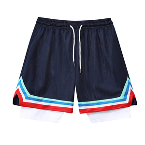 Short de basket-ball d'athlétisme actif vierge pour hommes en maille pour l'été Logo personnalisé imprimé - Product Image 6