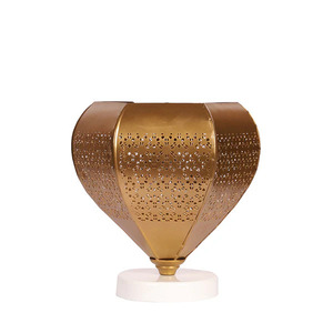 Modern Metal <b>Table</b> <b>Lamp</b> & Tea Light Holder Sleek and Functional Unique Metal <b>Table</b> <b>Lamp</b> and Tea Light Holder - Product Image 3