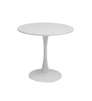 Le plus récent Look décoratif Unique côté Table basse blanc poudre enduit métal fer Base avec dessus en bois café Table d'appoint meubles