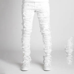 Pantalones Casuales de Lona para Hombre, Corte Recto, Ligeros, Cintura Media, Elásticos, Servicio OEM, Diseño Personalizado - Product Image 3