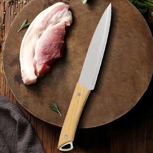 Venta al por mayor personalizado de alta calidad OEM ODM servicio superior Metal cocina deshuesador cuchillo madera Acero inoxidable Chef cuchillo clásico - Product Image 5