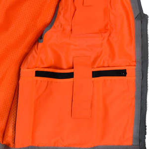 Personalizado de alta calidad de seguridad de los hombres de Material fuerte reflectante ropa de seguridad chaleco negro de seguridad chaleco táctico de seguridad vial chaleco - Product Image 3