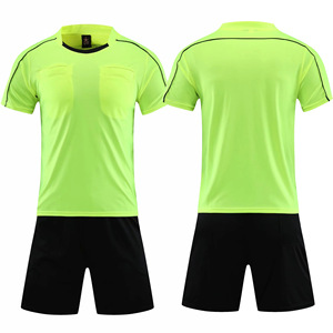 Nouveau gros meilleure qualité nouveau maillot de football arbitre survêtement juge uniforme Kits de football pour hommes - Product Image 5