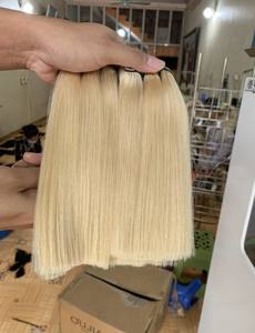 Mechones de calidad superior, cabello humano liso de hueso Rubio, cabello virgen crudo 100%, precio al por mayor vietnamita, cabello crudo de fábrica - Product Image 4