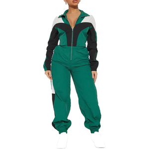 ชุดเซ็ตเสื้อผ้ากันลมแบบสองชิ้นสำหรับผู้ชายและผู้หญิง ดีไซน์เนอร์ ผลิตตามสั่ง ขายส่ง ผ้าไนลอนน้ำหนักเบา ระบายอากาศได้ดี เหมาะสำหรับฤดูหนาว - Product Image 1