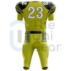 เครื่องแบบทีมฟุตบอลอเมริกันสำหรับผู้ชายเสื้อเจอร์ซีย์กางเกงขาสั้นระบายอากาศไซส์ใหญ่พิเศษ - Product Image 2