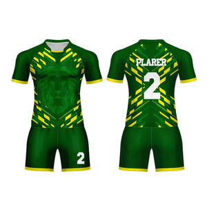 Ensemble de maillots d'entraînement de rugby pour hommes transfert de chaleur imprimé 100% polyester 280g vente en gros option grande taille vêtements d'uniforme de rugby - Product Image 1