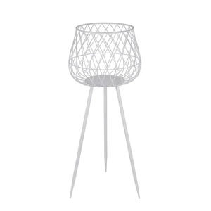 Eco Friendly <b>Wire</b> Metal Planter With Wooden Top Stand for Garden and Home Decoration With Customized Color and Sizes - Product Image 6