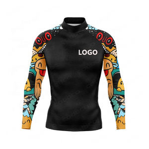 Camiseta de Compresión de Manga Larga con Protección Solar Personalizada para Hombre, de Poliéster, para Natación y Surf - Product Image 4