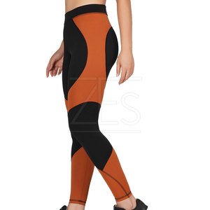 Estilo de moda al por mayor de las mujeres del deporte de las polainas hechas en Paquistán de las mujeres de cintura elástica Leggings de yoga para la venta - Product Image 3