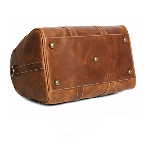 Bolsa de lona marrón de alta calidad para hombre 2024 Bolsa de viaje de gran capacidad con diseño OEM ODM a la venta ahora - Product Image 5