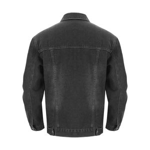 Springhill Enterprises High Quality Custom Design Men <b>Denim</b> <b>Jacket</b> Covered Button Reversible Eco-Friendly High Street <b>Jacket</b> - Product Image 2