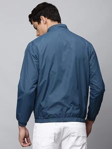 Vestes softshell en polyester de produits de qualité bon marché pour la sécurité des hommes et les vestes bleues vierges - Product Image 5