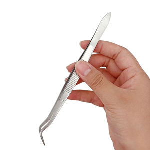 Forceps à pansement chirurgical professionnel OEM Logo personnalisé Source d'alimentation manuelle en acier inoxydable allemand Made in Stock - Product Image 1