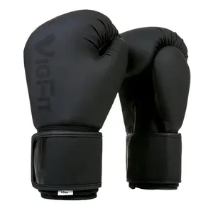 Gants de boxe personnalisés de haute qualité avec logo personnalisé OEM vente en gros Gants de boxe en cuir PU Kickboxing Gants de combat Muay Thai Workout - Product Image 3