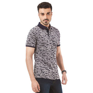 Polo de negocios de sublimación para hombre, estampado de tela personalizado con patrón sólido para verano, estilo informal de talla grande, hecho en Pakistán - Product Image 1