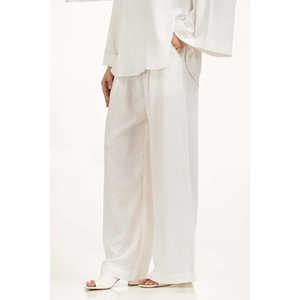 กางเกงขายาวเอวสูงทรงหลวมสำหรับผู้หญิง ระบายอากาศได้ดี รุ่น WM-COD-WS24-204B กางเกงฤดูร้อน - Product Image 2