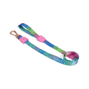 Laisse pour chien réglable, style classique et luxueux, en nylon et polyester durable, avec des caractéristiques personnalisées, motif imprimé uni pour chats - Product Image 2