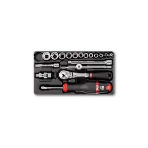 Jeu d'outils Usag de 18 pièces avec cliquet et douilles hexagonales en pouces - Product Image 1